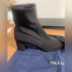 Prada Nylon Ankle Booties never worn with dustbag